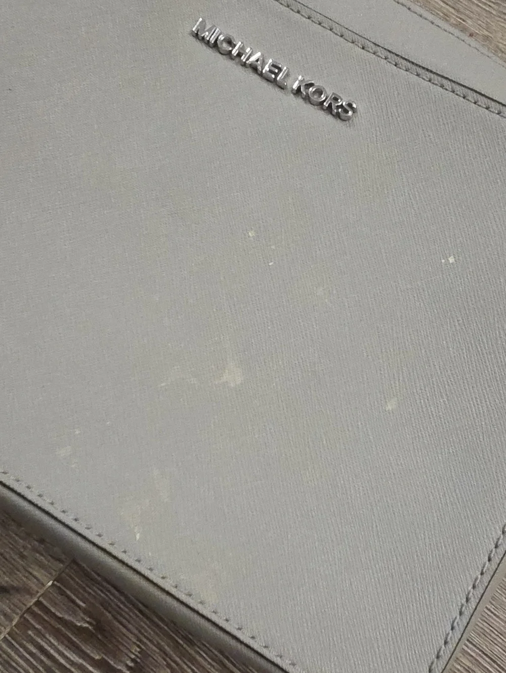 Bundle: Two Michael Kors Crossbody Bags-Grey & Black